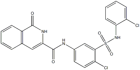 3-Isoquinolinecarboxamide,  N-[4-chloro-3-[[(2-chlorophenyl)amino]sulfonyl]phenyl]-1,2-dihydro-1-oxo-