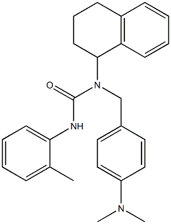 1-(4-DIMETHYLAMINO-BENZYL)-1-(1,2,3,4-TETRAHYDRO-NAPHTHALEN-1-YL)-3-O-TOLYL-UREA