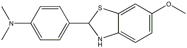 4-(6-METHOXY-2,3-DIHYDROBENZO[D]THIAZOL-2-YL)-N,N-DIMETHYLBENZENAMINE Struktur