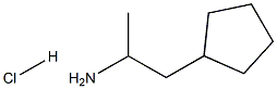 1-Methyl-2-cyclopentyl-ethylamine hydrochloride Structure