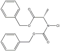 N-(Benzyloxycarbonyl)-L--chloroalanine Benzyl Ester Struktur