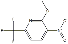 2-Methoxy-3-nitro-6-(trifluoromethyl)pyridine Struktur