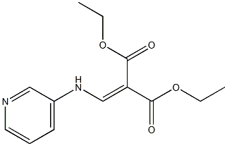 2-(Pyridin-3-ylaminomethylene)-malonic acid diethyl ester 化学構造式