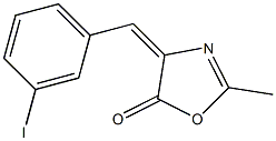 4-(3-iodobenzylidene)-2-methyl-1,3-oxazol-5(4H)-one 结构式