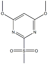 4,6-dimethoxy-2-pyrimidinyl methyl sulfone,,结构式