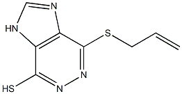 4-(allylsulfanyl)-1H-imidazo[4,5-d]pyridazin-7-yl hydrosulfide Structure