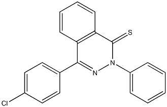 4-(4-chlorophenyl)-2-phenyl-1(2H)-phthalazinethione Structure