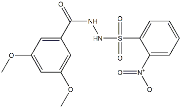 N'-(3,5-dimethoxybenzoyl)-2-nitrobenzenesulfonohydrazide Structure