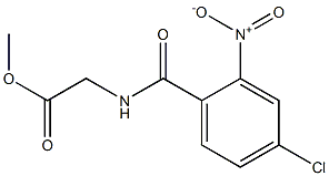 methyl [({4-chloro-2-nitrophenyl}carbonyl)amino]acetate Struktur