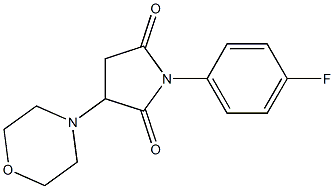 1-(4-fluorophenyl)-3-(4-morpholinyl)-2,5-pyrrolidinedione Structure