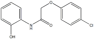 2-(4-クロロフェノキシ)-N-(2-ヒドロキシフェニル)アセトアミド 化学構造式