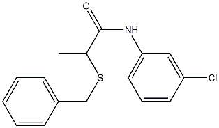 2-(benzylsulfanyl)-N-(3-chlorophenyl)propanamide 结构式