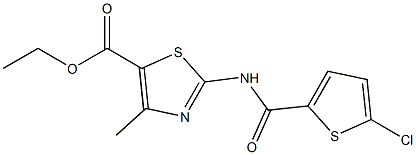  ethyl 2-{[(5-chloro-2-thienyl)carbonyl]amino}-4-methyl-1,3-thiazole-5-carboxylate