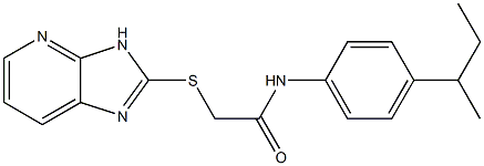 N-(4-sec-butylphenyl)-2-(3H-imidazo[4,5-b]pyridin-2-ylsulfanyl)acetamide|