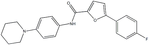 5-(4-fluorophenyl)-N-(4-piperidin-1-ylphenyl)-2-furamide