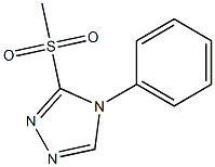 3-(methylsulfonyl)-4-phenyl-4H-1,2,4-triazole Struktur