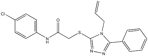 2-[(4-allyl-5-phenyl-4H-1,2,4-triazol-3-yl)sulfanyl]-N-(4-chlorophenyl)acetamide|