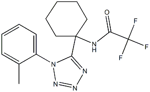 2,2,2-trifluoro-N-{1-[1-(2-methylphenyl)-1H-tetraazol-5-yl]cyclohexyl}acetamide