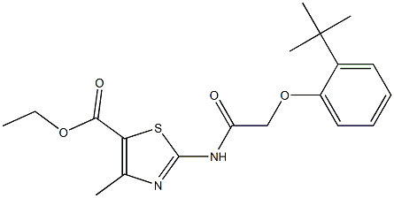 ethyl 2-{[(2-tert-butylphenoxy)acetyl]amino}-4-methyl-1,3-thiazole-5-carboxylate