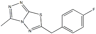 6-(4-fluorobenzyl)-3-methyl[1,2,4]triazolo[3,4-b][1,3,4]thiadiazole 结构式