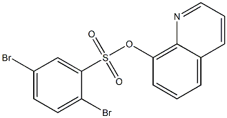 8-quinolinyl 2,5-dibromobenzenesulfonate Structure