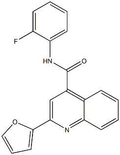 N-(2-fluorophenyl)-2-(2-furyl)-4-quinolinecarboxamide Struktur