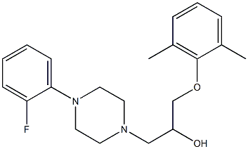  1-(2,6-dimethylphenoxy)-3-[4-(2-fluorophenyl)-1-piperazinyl]-2-propanol