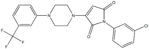 1-(3-chlorophenyl)-3-{4-[3-(trifluoromethyl)phenyl]-1-piperazinyl}-1H-pyrrole-2,5-dione|