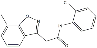 N-(2-chlorophenyl)-2-(7-methyl-1,2-benzisoxazol-3-yl)acetamide Structure