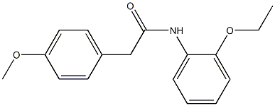 N-(2-ethoxyphenyl)-2-(4-methoxyphenyl)acetamide Struktur