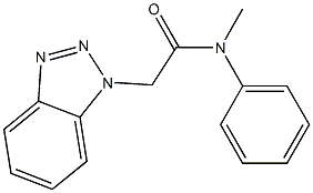 1H-1,2,3-benzotriazol-1-yl(phenyl)methyl(methyl)formamide Structure