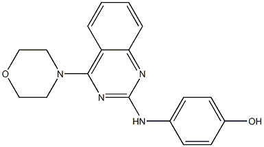 4-{[4-(4-morpholinyl)-2-quinazolinyl]amino}phenol