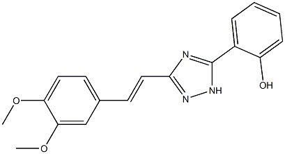 2-{3-[2-(3,4-dimethoxyphenyl)vinyl]-1H-1,2,4-triazol-5-yl}phenol