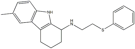 N-(6-methyl-2,3,4,9-tetrahydro-1H-carbazol-1-yl)-N-[2-(phenylsulfanyl)ethyl]amine