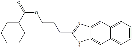 3-(1H-naphtho[2,3-d]imidazol-2-yl)propyl cyclohexanecarboxylate 结构式