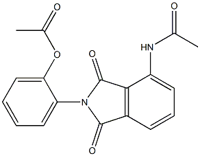 2-[4-(acetylamino)-1,3-dioxo-1,3-dihydro-2H-isoindol-2-yl]phenyl acetate|