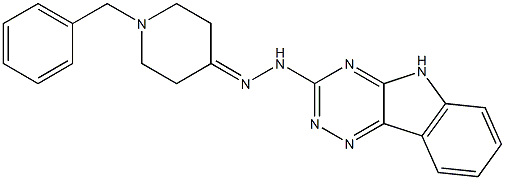 1-benzyl-4-piperidinone 5H-[1,2,4]triazino[5,6-b]indol-3-ylhydrazone