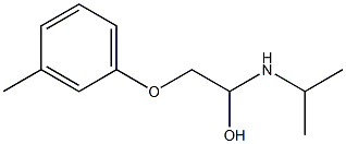 1-(isopropylamino)-2-(3-methylphenoxy)ethanol 化学構造式