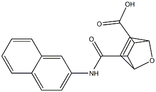 3-[(2-naphthylamino)carbonyl]-7-oxabicyclo[2.2.1]hept-5-ene-2-carboxylic acid Struktur