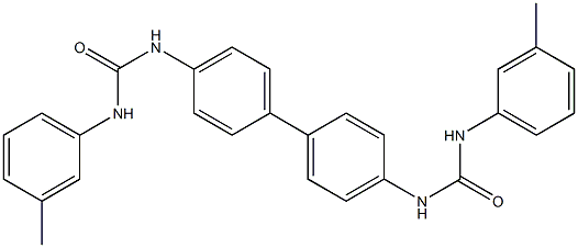 4,4'-bis[(3-toluidinocarbonyl)amino]-1,1'-biphenyl Structure