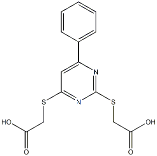 ({2-[(carboxymethyl)sulfanyl]-6-phenyl-4-pyrimidinyl}sulfanyl)acetic acid