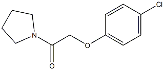 1-[(4-chlorophenoxy)acetyl]pyrrolidine 结构式