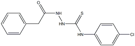 N-(4-chlorophenyl)-2-(phenylacetyl)hydrazinecarbothioamide Structure