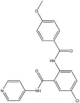 5-chloro-2-[(4-methoxybenzoyl)amino]-N-(4-pyridinyl)benzamide|