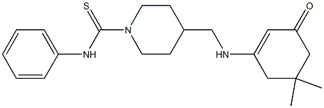 4-{[(5,5-dimethyl-3-oxo-1-cyclohexen-1-yl)amino]methyl}-N-phenyl-1-piperidinecarbothioamide|