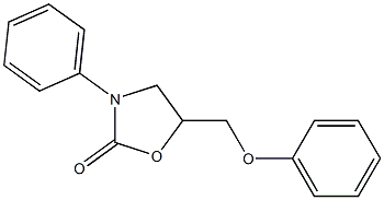 5-(phenoxymethyl)-3-phenyl-1,3-oxazolidin-2-one 结构式