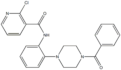 N-[2-(4-benzoyl-1-piperazinyl)phenyl]-2-chloronicotinamide Structure