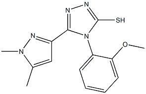 5-(1,5-dimethyl-1H-pyrazol-3-yl)-4-(2-methoxyphenyl)-4H-1,2,4-triazole-3-thiol Structure