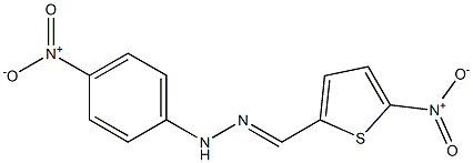 5-nitro-2-thiophenecarbaldehyde {4-nitrophenyl}hydrazone Structure