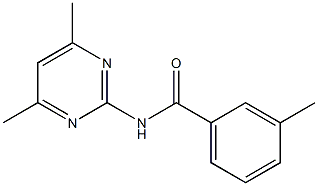 N-(4,6-dimethyl-2-pyrimidinyl)-3-methylbenzamide Structure